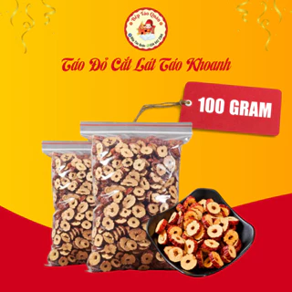 Táo Đỏ Cắt Lát Táo Khoanh Túi 100gr Nguyên Liệu Chè Trà Dưỡng Nhan