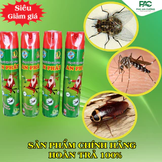 Bình xịt côn trùng An Phát chai 600ml - Hương chanh, diệt kiến, muỗi, gián, an toàn, hiệu quả 100%