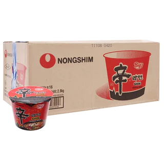 Thùng 16 Tô Mì Tô Nongshim Shin Noodles Hàn Quốc Tô 114g