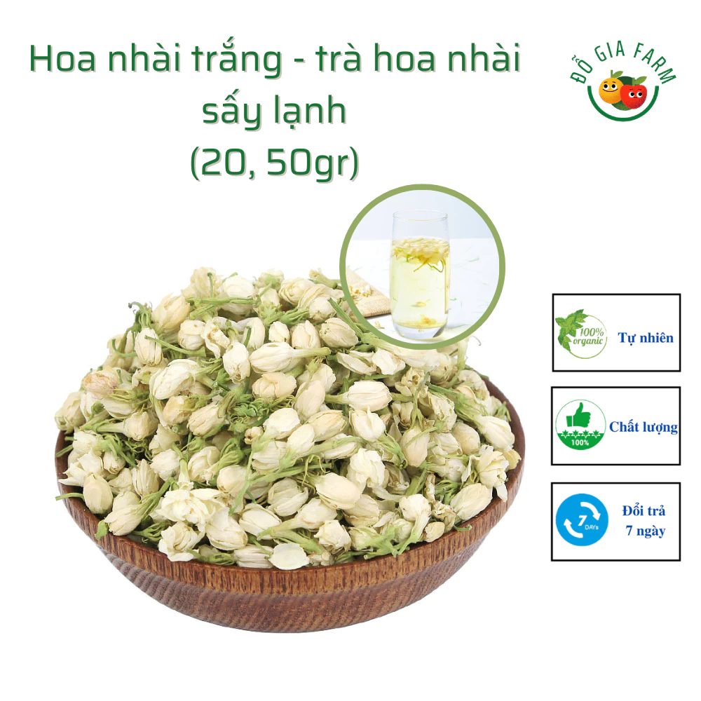 Hoa nhài trắng - trà hoa nhài sấy lạnh (20, 50gr)