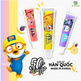 Kem Đánh Răng Pororo Toothpaste Không Chứa Florua, An Toàn Cho Trẻ Em 50g