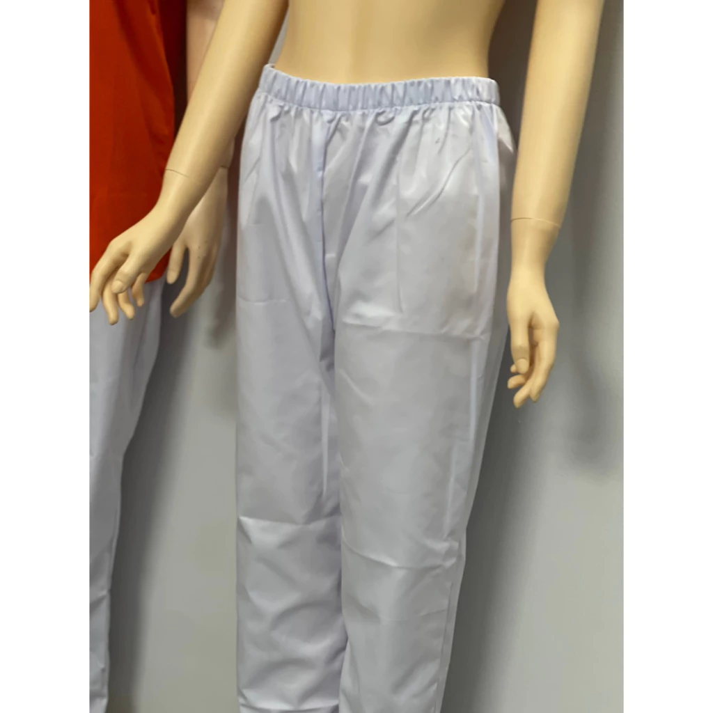 [GIÁ SỈ] Quần Blouse Trắng Nam Nữ Vải Kaki  Mềm Mát - Quần Blouse Trắng  Dành Cho Bác Sĩ, Dược Sĩ, Y Tá
