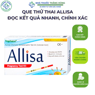 Que thử thai Allisa bản to 4mm Traphaco - giao hàng kín đáo, che tên