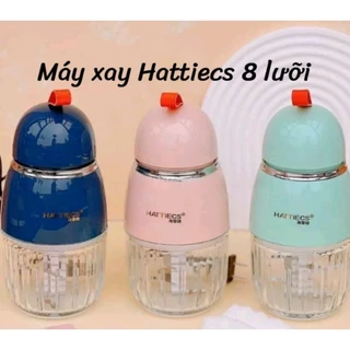 Máy xay đa năng HATTIECS 0.3L, máy xay cầm tay hattiecs 6 lưỡi dao và 8 lưỡi dao ăn dặm cho bé