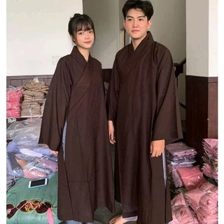 CÓ BIGSIZE PHOM RỘNG Áo tràng phật tử áo tràng Đài Loan cao cấp nam nữ đồ lam đi chùa