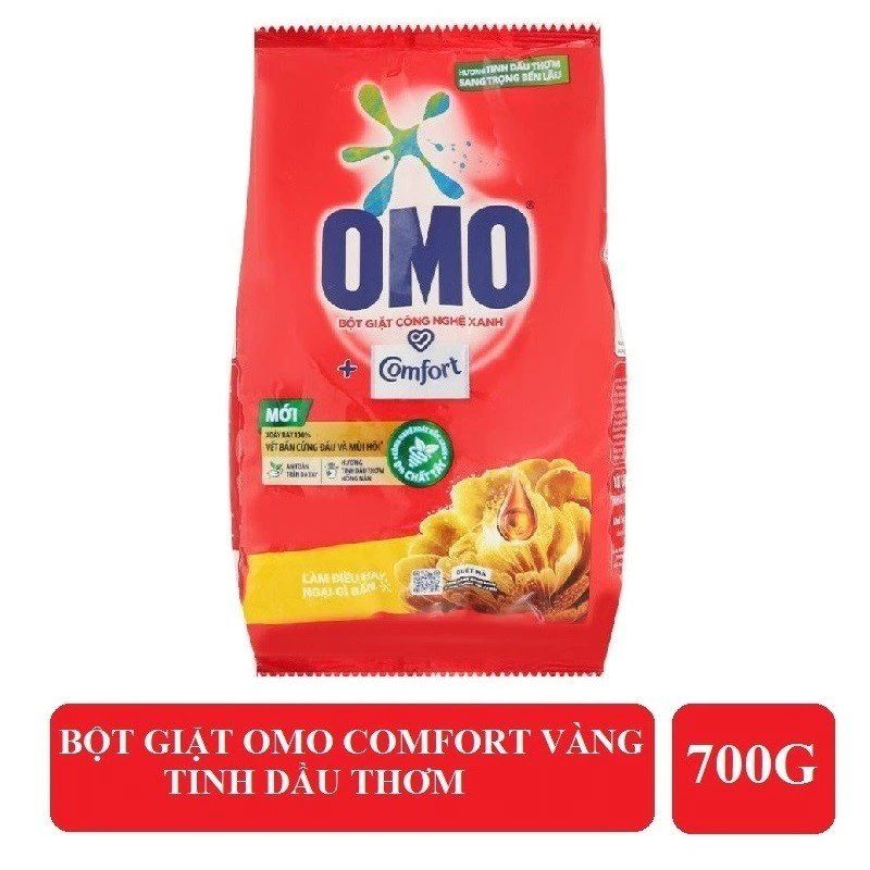 Bột giặt Omo Comfort tinh dầu thơm nồng nàn lưu hương thơm lâu - xà bông giặt tay, Giặt máy