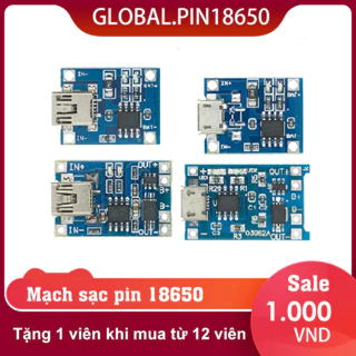 Mạch sạc pin 18650 5V sạc nhanh bảo vệ pin