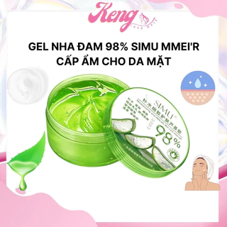 Gel Nha Đam dưỡng ẩm cho da sần sùi, da khô, da bị mụn 98% SIMU MMEI'R 300ml - Gel Lô Hội dưỡng da