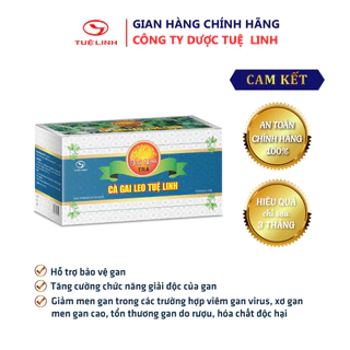 Trà túi lọc cà gai leo - [Chính hãng - Tuệ Linh] - bảo vệ và phục hồi tế bào gan,tăng cường chức năng giải độc của gan