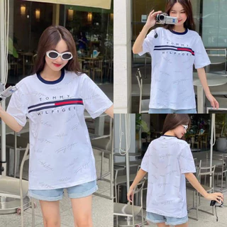 Áo phông tay lỡ Tô Mỳ Áo phông tay lỡ 1989 chữ hồng chảy Unisex chất cotton freesize form rộng túi zip phong cách ulzang