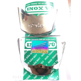 (Mua 1 tặng 2) Ốp dè INOX trước sau xe SH Mode cũ 2013-2019 + tặng kèm 1 tem logo HONDDA+3 ngôi sao nhôm