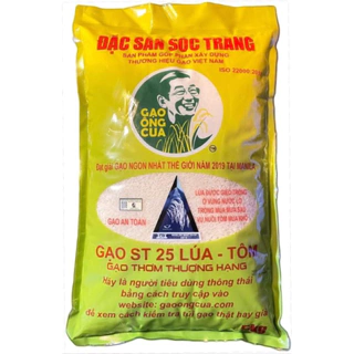 GẠO ÔNG CUA ST25 LÚA TÔM_Túi 5kg