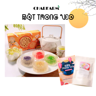 Set bột Trong veo làm bánh Charfarm 10 bánh BẾP VUI TƯƠI