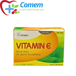 Viên uống dẹp da Vitamin E giúp da căng mịn sáng đẹp chính hãng - Hộp 30 viên