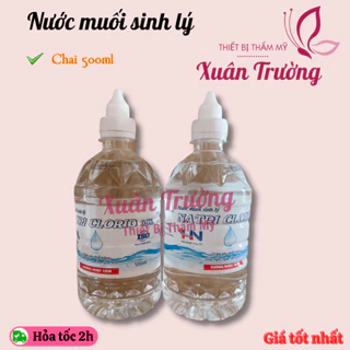 Nước muối sinh lý Natri Clorid 0,9% chai 500ml