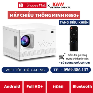 Máy Chiếu 4K Siêu Nét Kaw K650 Plus Chính Hãng, Giá Rẻ, Chất Lượng, Bảo Hành 12 Tháng