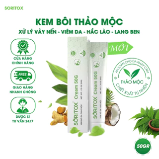 Kem Soritox 50GR - Xử Lý Vảy nến, Viêm da cơ địa, Mẩn ngứa, Bong tróc, Hắc lào