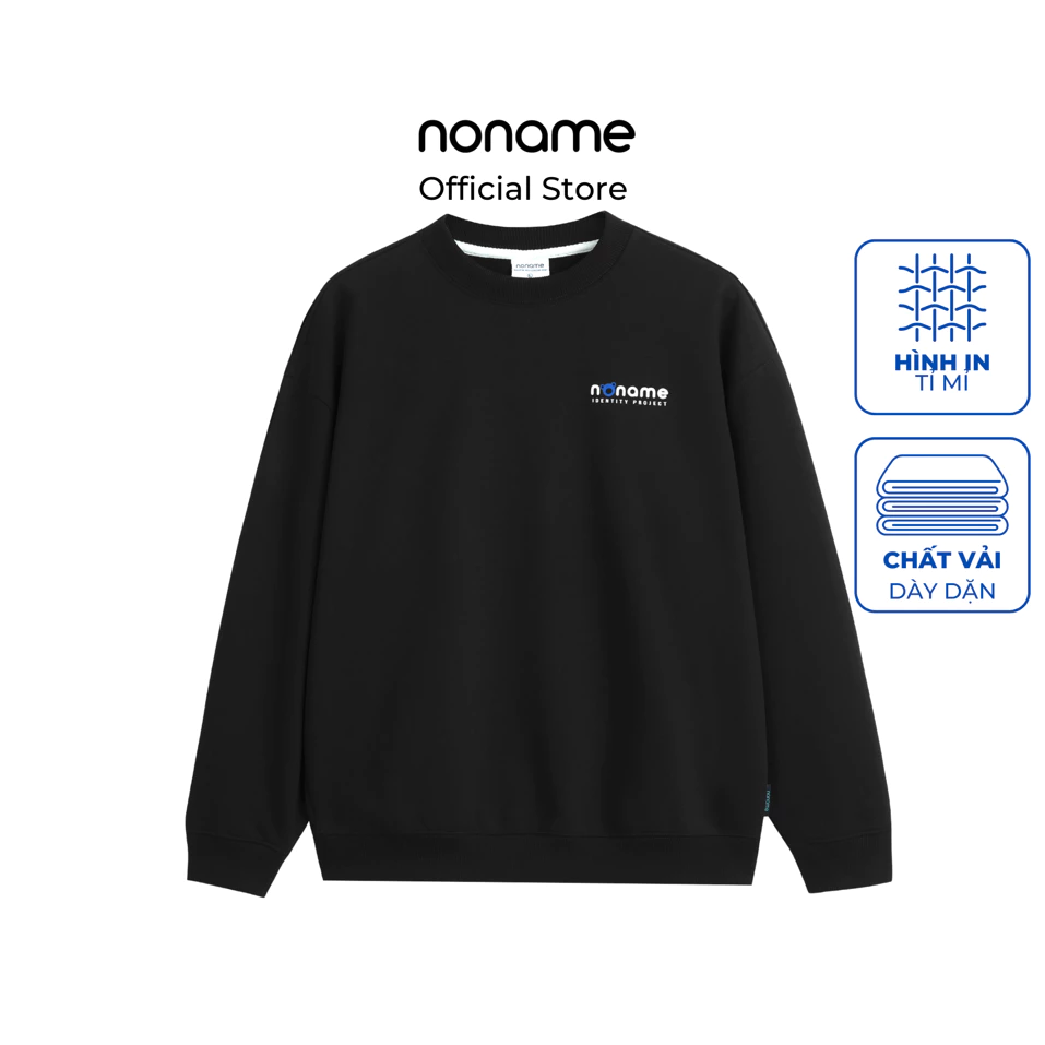 Áo Sweater Unisex noname Bear Icon /Black_NNMWD6001D190