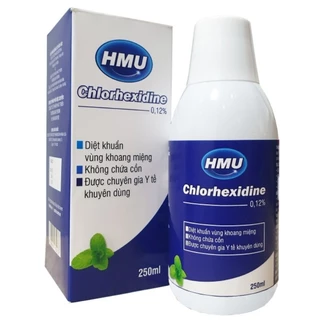 ( Bản 2022) Nước súc miệng HMU chlorhexidine 0,12%- Đại học Y Hà Nội