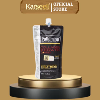 Ủ tóc keratin Pallamina 500ml phục hồi tóc hư tổn chuyên sâu siêu mềm mượt