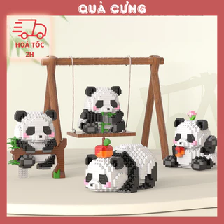 [HOẢ TỐC] Quà tặng mô hình lắp ráp gấu trúc mini dễ thương tặng sinh nhật, tặng người yêu