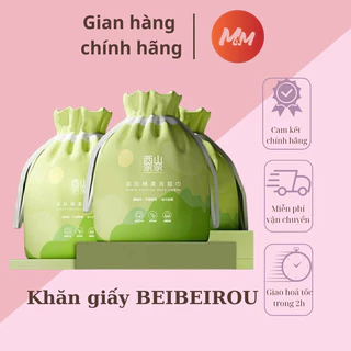 Khăn mặt khô BEIBEIROU dùng 1 lần lau khô, lau ướt - Giấy lau mặt dùng một lần