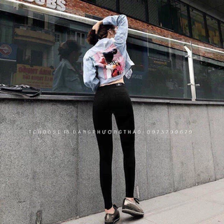 QUẦN LEGGING NỮ 4 TÚI SIÊU ĐẸP CO GIÃN 4 CHIỀU VẢI COTTON DÀY DẶN