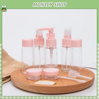 Bộ Chiết Mỹ Phẩm Du Lịch Nhiều Set Có Kèm Túi Zip Nhỏ Gọn Tiện Lợi - Monllystore