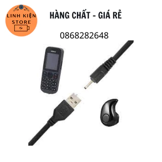 Dây USB A-DC2.0 Sạc Nokia Chân Kim (Sạc Nokia 1202,Nokia 1280)[ BH-1 năm]