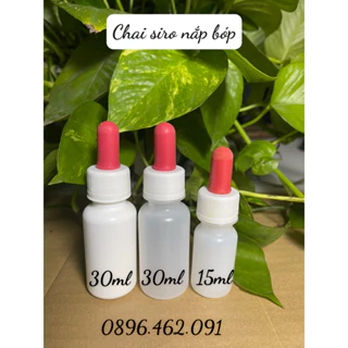 CHAI NHỰA HDPE  15ML/30ML KÈM ỐNG BÓP NHỎ GIỌT CÓ VẠCH CHIA,CHAI NHỰA ĐỰNG DUNG DỊCH,SIRO