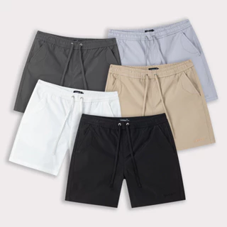 Quần Short Kaki Pretium TOPGU Cạp Chun , vải Kaki cao cấp mềm mịn, trẻ trung Menswear Quần Lửng