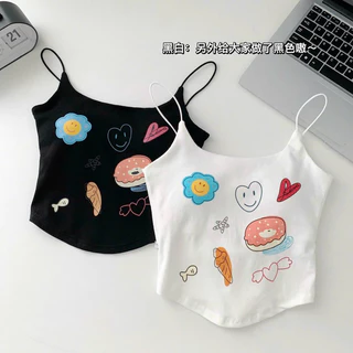 ÁO BRA 2 DÂY MẢNH HOẠ TIẾT CUTE 2155