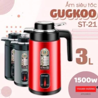 Ấm Siêu Tốc CUCKOO ST21 2In1, Ấm Đun Nước Kèm Bình Giữ Nhiệt Siêu Tốc Công Suất 1500W Cao Cấp Dung Tích 3L-MD