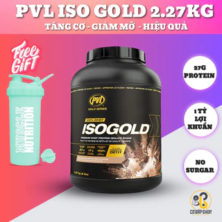 PVL ISO GOLD - Sữa Tăng Cơ Siêu Tinh Khiết Hấp Thu Nhanh - Có thêm Probiotic hỗ trơ tiêu hoá tốt  - Hủ 5lbs ( 2.27kg )