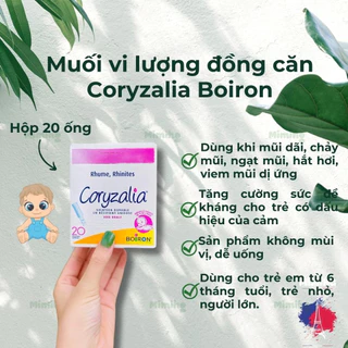 Muối uống vi lượng đồng căn Coryzalia Boiron Pháp - Siêu nhạy, giúp phòng và loại bỏ các vấn đề về hệ hô hấp_MiMi HG