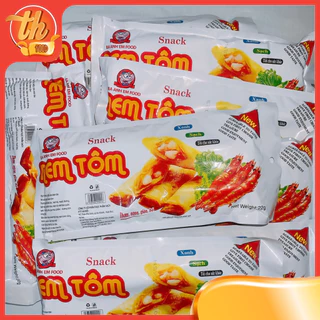 Snack Nem Tôm Ba Anh Em Food, Snack Cay Xé Miếng, Đồ Ăn Vặt Tuổi Thơ Cổng Trường