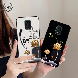 Ốp lưng Xiaomi Redmi Note 9 / Note 9s / Note 9 Pro in hình phong cách chữ thư pháp cha mẹ, tài lộc