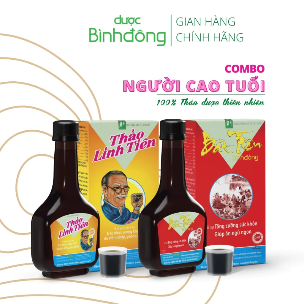 Combo Người Cao Tuổi Dược Bình Đông - Bồi bổ, tăng cường sức khỏe, chắc khỏe xương khớp, giảm đau nhức chai 280ml