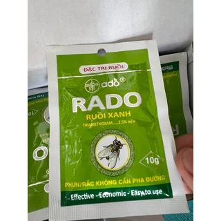 Chế phẩm diệt Ruồi Xanh đặc trị Ruồi gói 10gr chế phẩm RADO