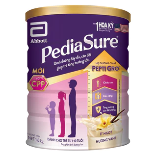 [Date 2026] Sữa bột Pediasure lon 850g date 2025 hương vani ít ngọt