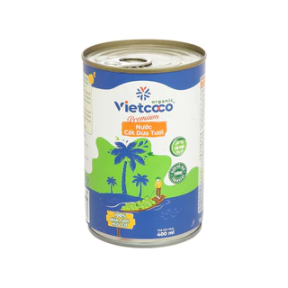 NƯỚC CỐT DỪA TƯƠI ORGANIC VIETCOCO 400ML