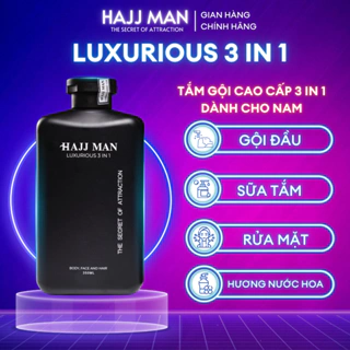 Sữa tắm gội nam 3 in 1 HAJJ MAN 350ml hương nước hoa cao cấp.