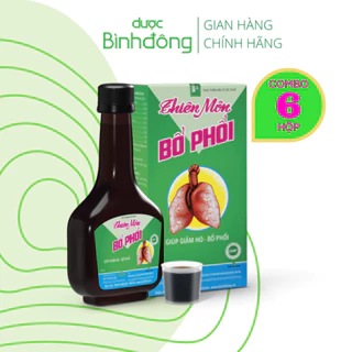 Combo 6 chai Thiên Môn Bổ Phổi Bình Đông – Giảm ho nhanh chóng, Bổ phổi thật hay Chai 280ml