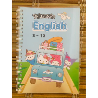 Sổ tay Takenote English 3-12 khổ A5