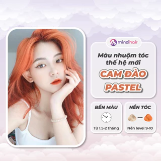 Thuốc nhuộm tóc Màu Cam Đào Pastel Thế Hệ Mới - Cần Tẩy hoặc Nâng Tone - Minzihair, Minzihair HCM