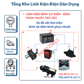 Phụ tùng- Linh kiện Bình xịt điện-Bình phun thuốc trừ sâu bằng điện