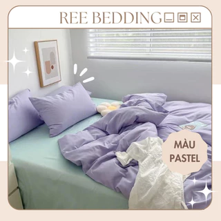 Bộ chăn ga gối Cotton TC Pastel REE Bedding nhiều màu đủ size giường nệm 1m2, 1m4, 1m6, 1m8, 2m