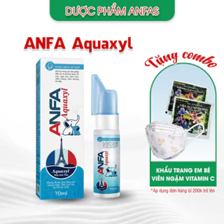 Xịt mũi  Aquaxyl Anfas (lọ 70ml) phòng ngừa sổ mũi, ngạt mũi và viêm xoang