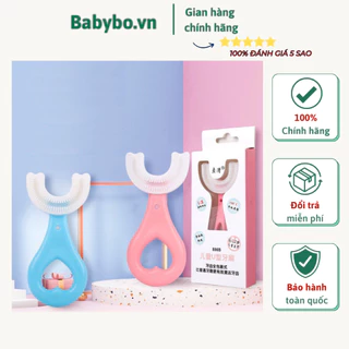 Bàn chải đánh răng chữ U thông minh 360 độ siêu mềm cho bé từ 0-6 tuổi