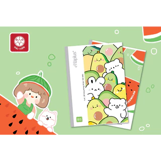 HẢI TIẾN Vở kẻ ngang Haplus - Fruit 80 trang Lốc 10 quyển